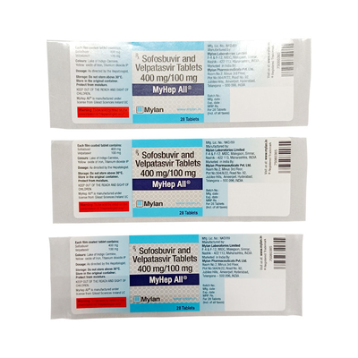De waterdichte Synthetische Document Farmaceutische Gedrukte Douane van de het Etiketsticker van de Pillenfles