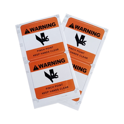 Van de de Veiligheidswaarschuwing van etiket uit houdt de Vinyl Zelfklevende Stickers Waarschuwing van het het Gevaarsvoltage