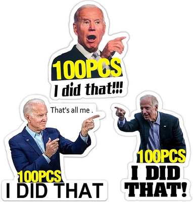I Did That Biden aangepaste reflecterende stickers voor motorauto