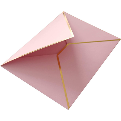 Rose Gold Pink Bronzing Paper-de Douaneembleem van de Uitnodigingsenvelop