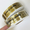 Geborsteld 24-karaats goudfolie gestanste stickers Label afdrukken voor verpakking Aangepast logo