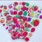 Waterdichte Kiss Cut-stickers Schattig aardbeifruit-verpakkingslabel afdrukken