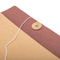 Bruine C4 kruisje enveloppen Kraft papieren documententas met knoopsluiting
