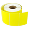 Aangepaste gele thermische barcode papierrol zelfklevende sticker 58 mm