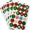 Gepersonaliseerde ronde vrolijke kerst PVC-labelstickerlabels voor kaartcadeau-envelopdoos