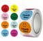 CMYK Kleurrijke Waterdichte Ronde Dank U Sticker Labels 1 Inch Smile Face