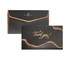5x5 CMYK-afdrukken reliëfpapier cadeaukaart-enveloppen met gouden stempellogo
