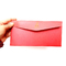 De Rode Envelop van nieuwjaren met Gouden het Vergulden Rand Gouden Patroon het Vergulden Envelopkaart