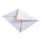 Lijn van de de Folierand van Logo Wedding Invitation Envelope With van het douane de Witte Ontwerp Gouden