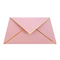 Rose Gold Pink Bronzing Paper-de Douaneembleem van de Uitnodigingsenvelop